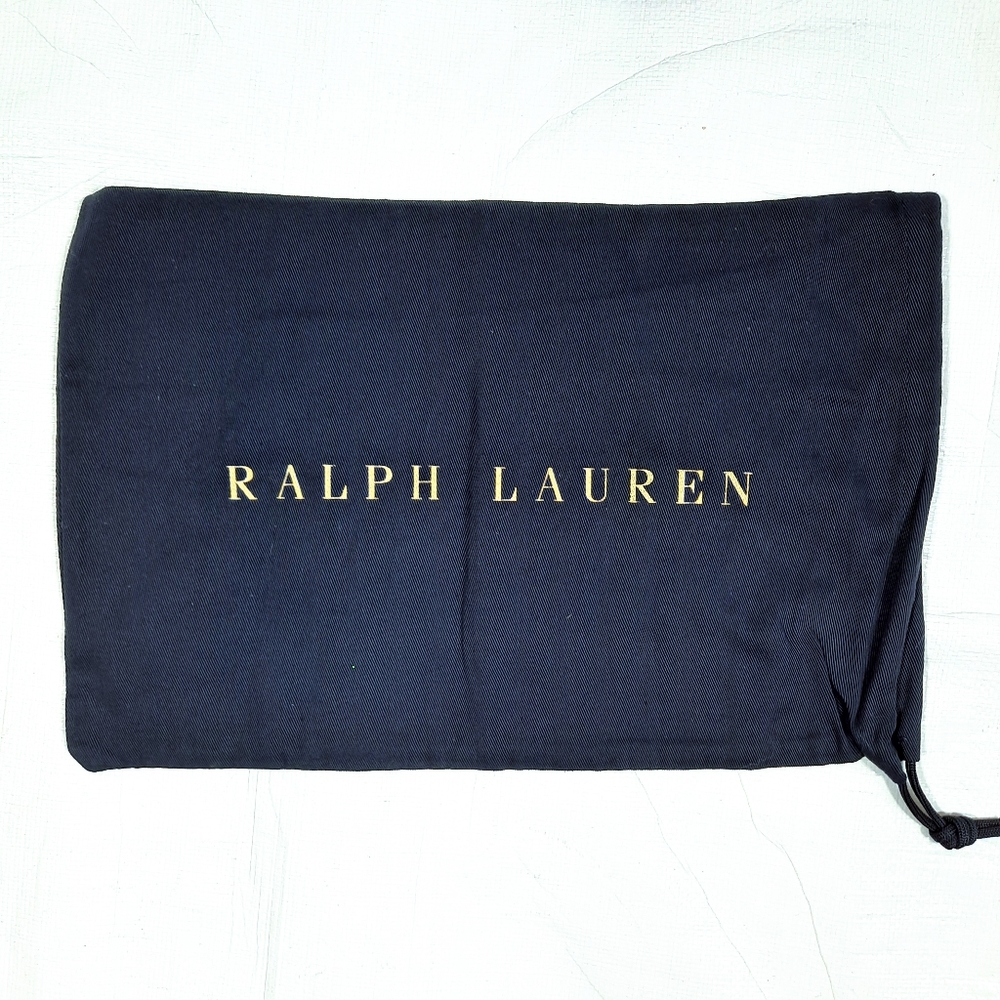 Ralph Lauren Navy Blue Dust Cover Cotton Drawstring Pouch Bag